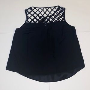 TORRID Black Lattice Tank
